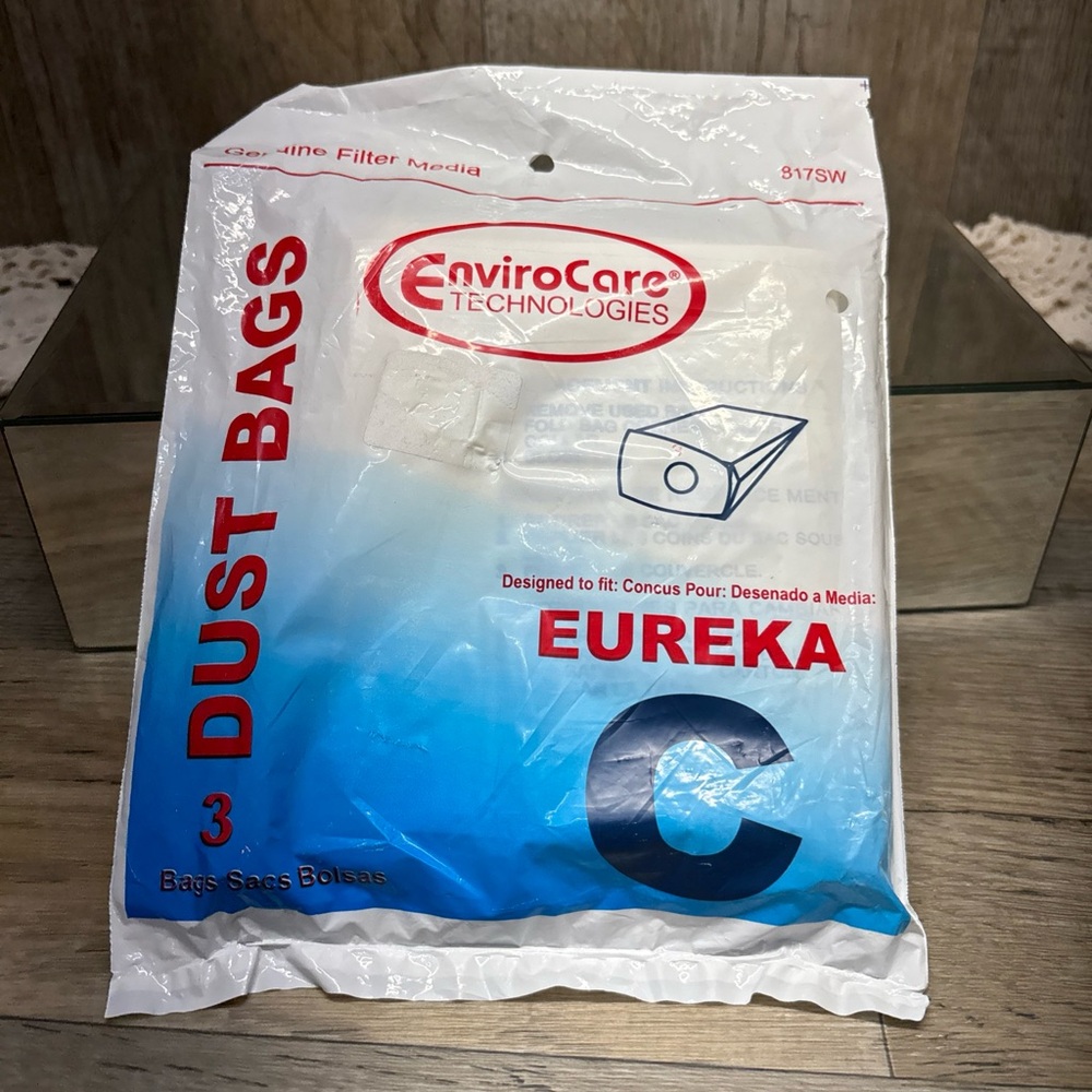 Eureka Style C Vacuum Bags #817SW 3 Per Pack NEW